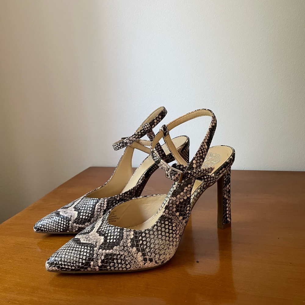 Vince Camuto Snakeskin Patterned Heels